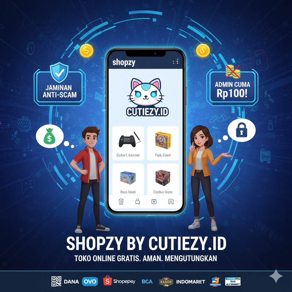 Shopzy by Cutiezy.id: Revolusi Toko Online Gratis dengan Jaminan Anti-Scam dan Biaya Admin Super Murah!