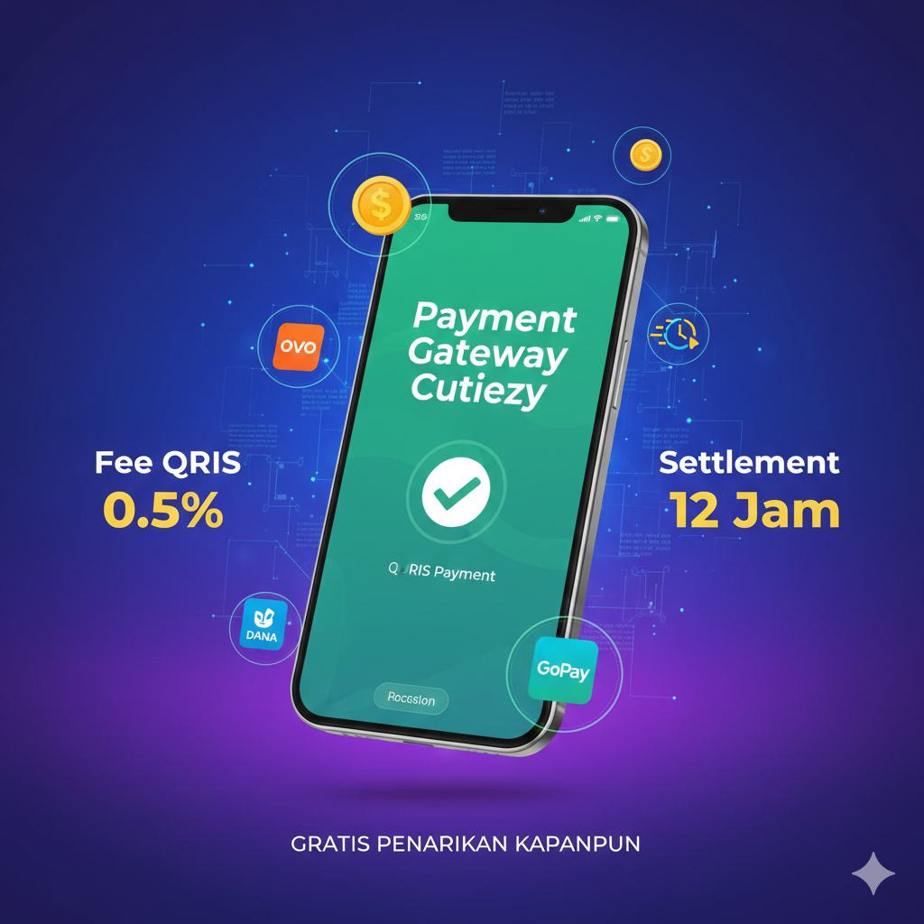 Payment Gateway Cutiezy: Solusi Transaksi Bisnis Termurah di Indonesia dengan Fee QRIS 0,5%